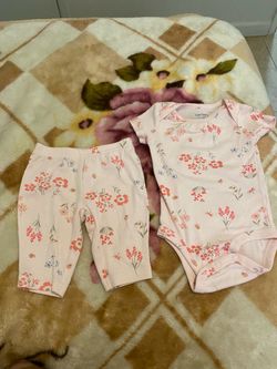 3months Carter's Baby Girl Floral Onesie and Pants Set