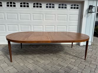 1960s Danish Mid Century Modern Teak Dining Table by Skovmand & Andersen