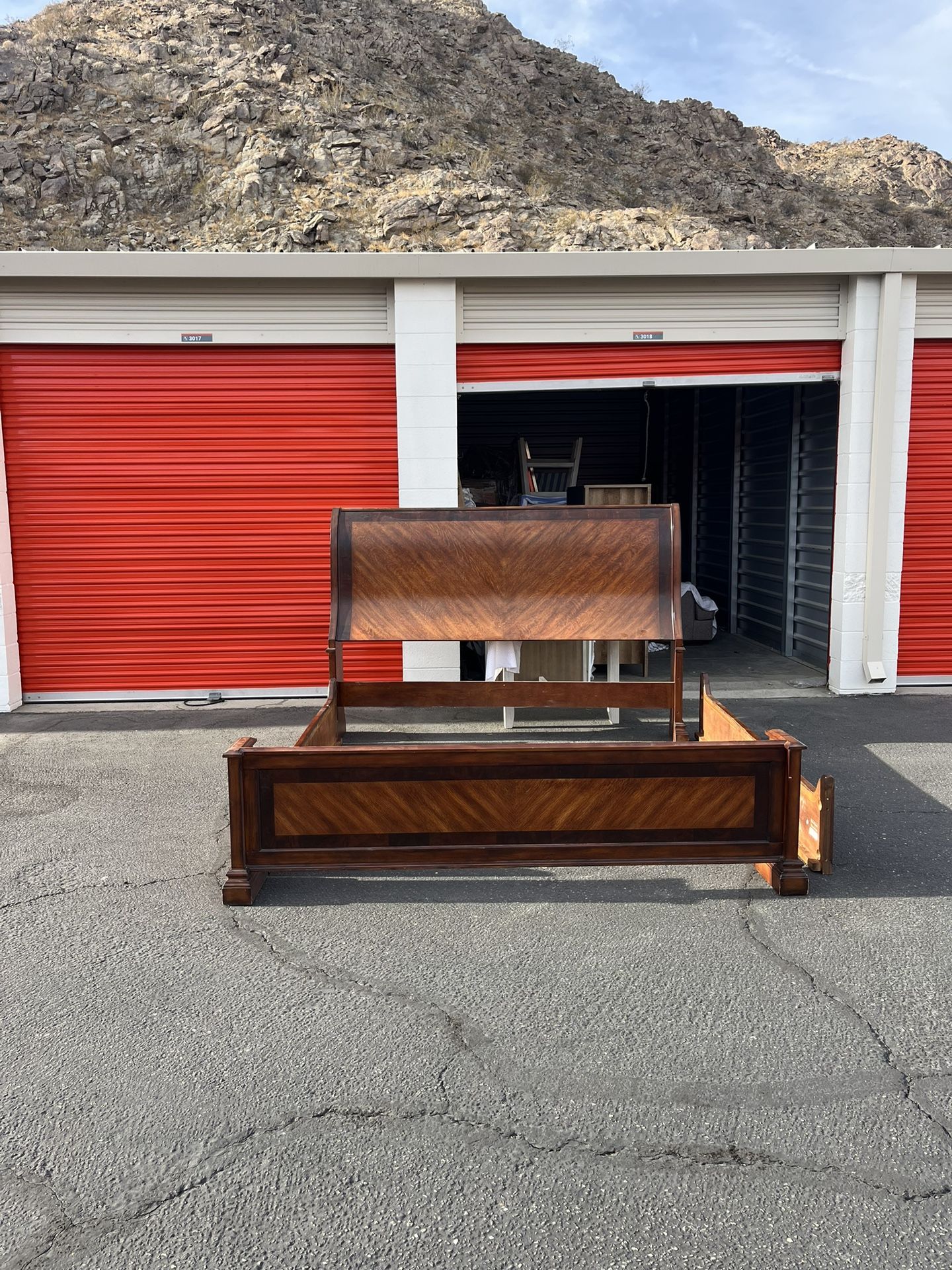 Solid Wood King Bed Frame