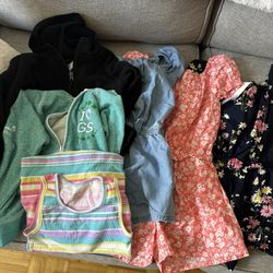 Girls S 6-7 Gap Rompers, Hoodies, Tank 
