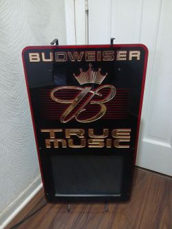Budweiser True Music Neon Sign