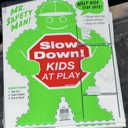 Green Safety man Signs