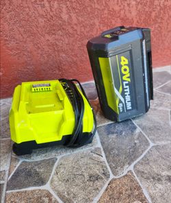 Ryobi 40V 6.0 High capacity battery&charger