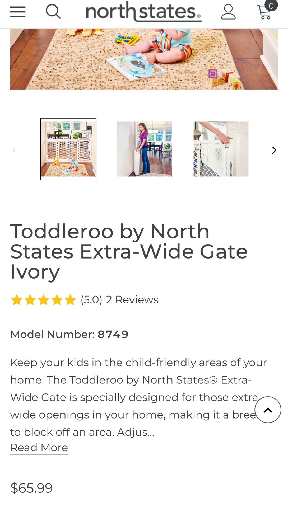 Toodleroo by North States Extra Wide Gate