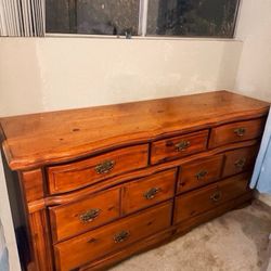 Solid Wood Dresser (with hidden drawer) 