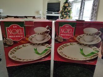 Christmas Dinner Sets, $30 for both