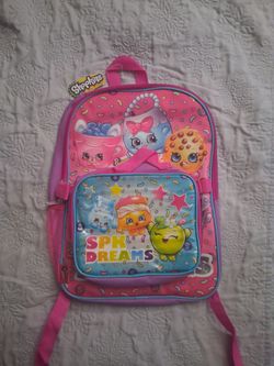 Shopkins Backpack with detachable Lunchbag (Can be used without lunchbag also) ➡️16 inches tall