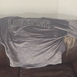 XL Grey Love Pink Hoodie