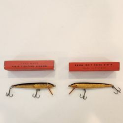 2 Vintage Palsa Floating Minnow Fishing Lure with Box L Made In Finland, 4"