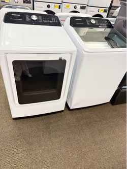 SAMSUNG TOP LOAD WASHER AND DRYER SET ON SALE |WARRANTY
