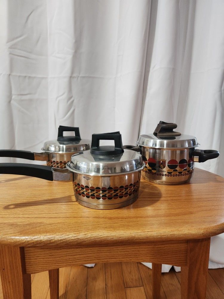 Fissler Pots. Made in Germany. 3 for $400