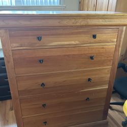 All wood dresser