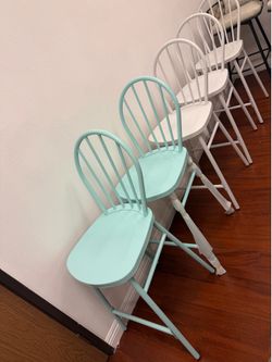 Windsor Style Metal Bar Stools