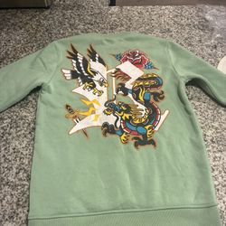 Green Sweater With Crewneck 