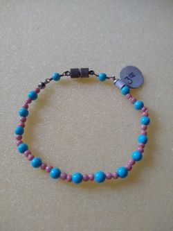 Girls bracelet with authentic turquoise beads