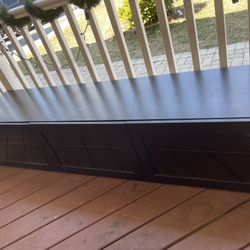  Black Cabinet With Glass Doors 