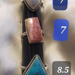 925 Pretty Rings With Stones
