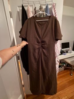 SHEIN Brown Midi/Maxi Dress – Size 12 – Never Worn