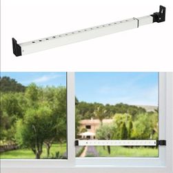 2-Section Upgrade Window Security Bar with Child-Proof Anti-Lift Lock,