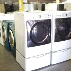 Blow Out Sale Warehouse Full Of Nice Like Brand New Washer Dryer Fridge Stove Oven Stackable Free Warranty Free Financing Available 90day TO Pay 