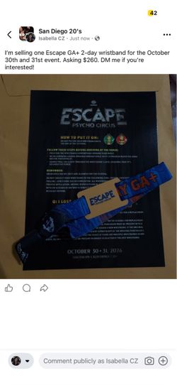 ESCAPE GA +, 2 days