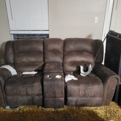 Ashley Love Seat Recliner $200