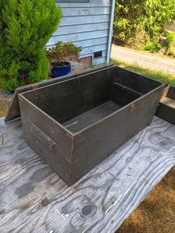 1966 Military Plywood Footlocker