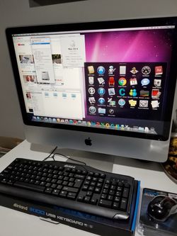 Imac 24 in all in one desktop.