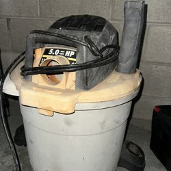 12 Gallon Shop Vacuum– 5.0 HP (No Hose)
