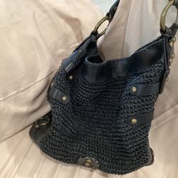 Vintage Leather Shoulder Bag/ $380.