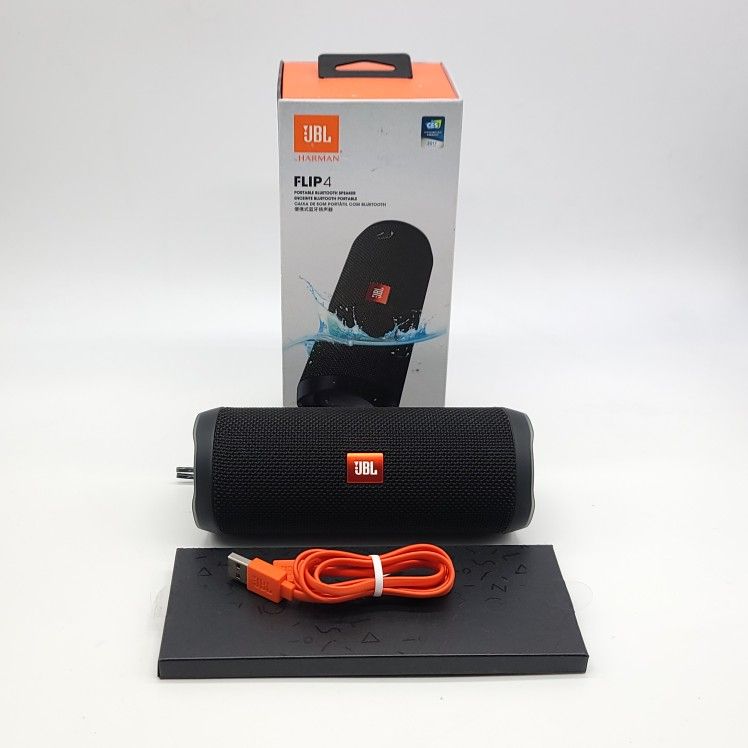 JBL Harmon Flip 4 Waterproof Portable Bluetooth Speaker - Black