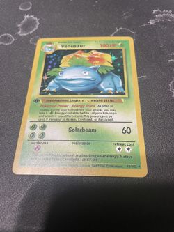 Venusaur Promo Card! 1st Edition 