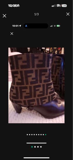 Authentic Fendi ankle boots