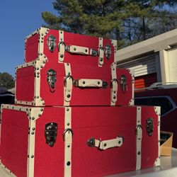 Hot Pink Luggage  Decor