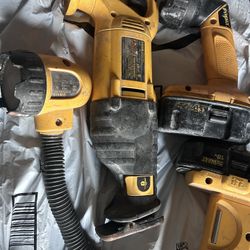 Dewalt Batteries Lights And Saw