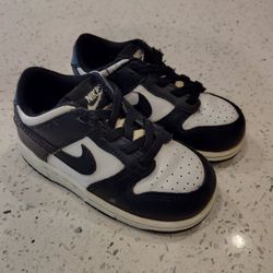 Nike Dunk Low Panda Toddler Shoes US Size 8C 