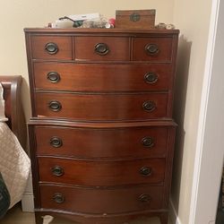 1940s Solid Wood Chest Of Drawers