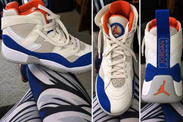 Jordan Jumpman Two Trey "Knicks / Wheaties" - Size 5.5Y