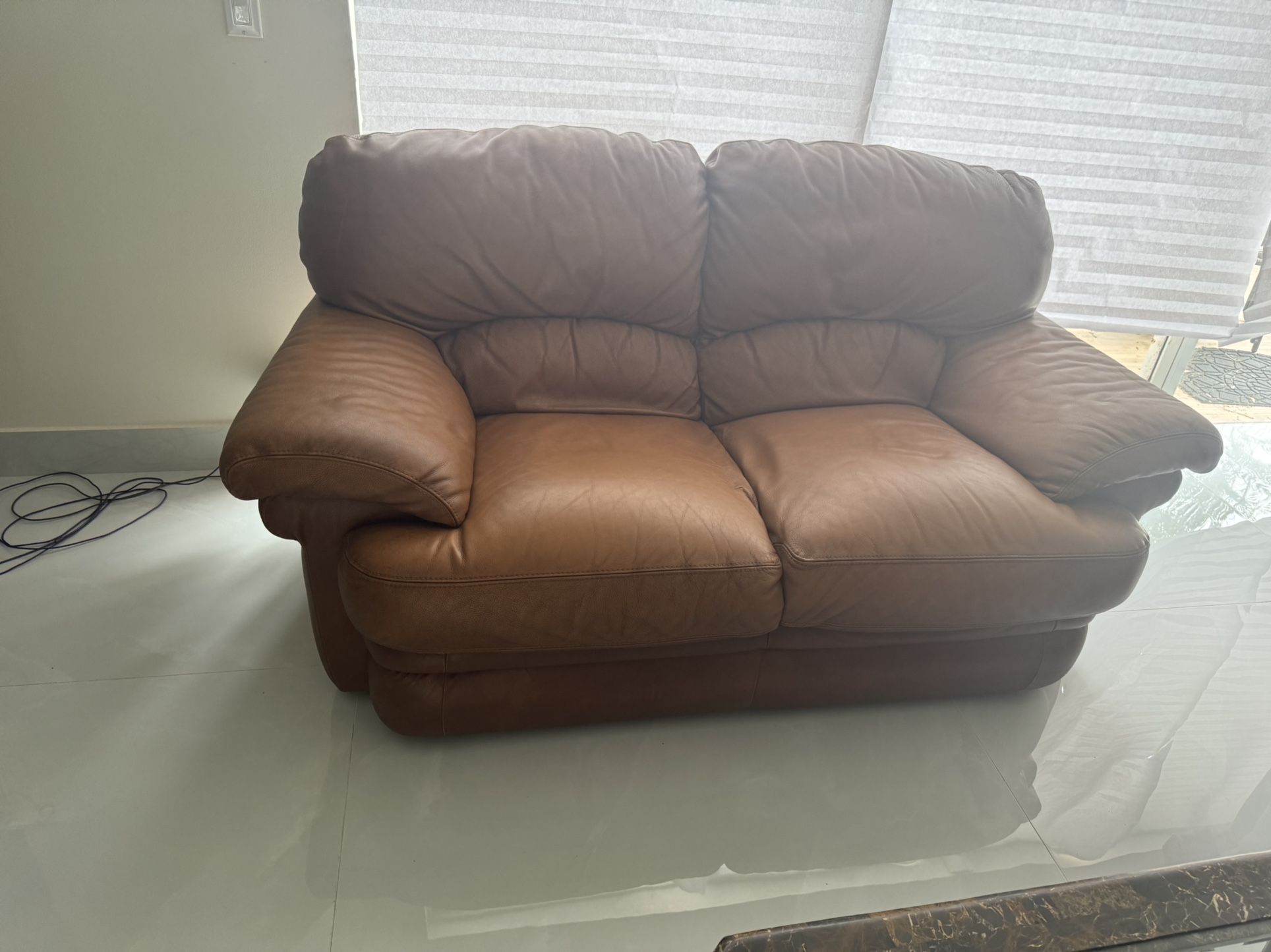 Loveseat Leather Sofa