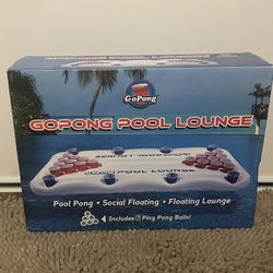 GoPong Pool Lounge Floating Beer Pong Table Inflatable (Brand New)