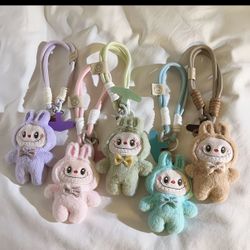 1set 5pcs Labubu The Monsters Tasty Macarons Plush