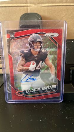 Colston Loveland Panini Prizm RC Auto Card