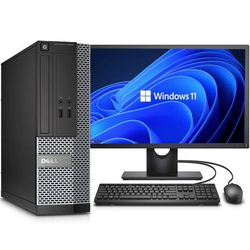 CORE i7 Dell Optiplex Desktop Computer w/Win 11 Pro & Office