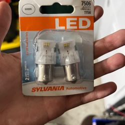 2-pack of Sylvania 7506/1156 White LED Mini Bulbs