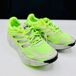 Adidas Signal Green Grey Adizero Aruku JR1612 Size 7 $140 Retail Running Shoes
