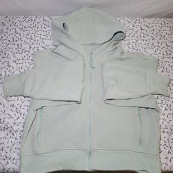 Old Navy Women's Green and Blue Hoody