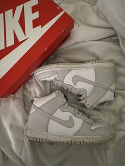 vast grey high dunks