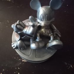 Pewter Disney Trinket Box With Pin 