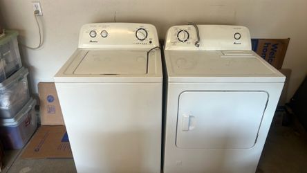 Amana Washer/Dryer ( good condition, works great, only 5 years old both brought brand new .