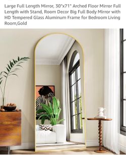 Arched Floor Mirror